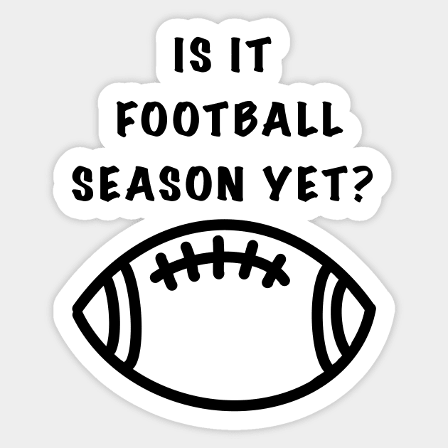 Is It Football Season Yet? Sticker by Kangavark